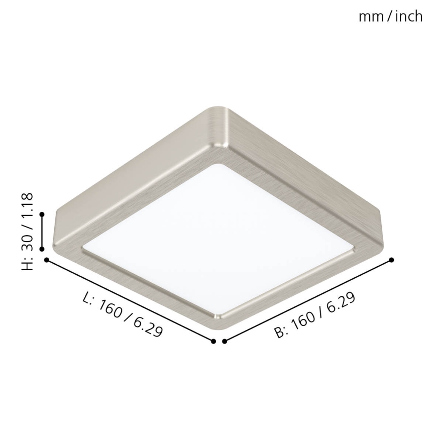 Eglo - Candeeiro de tecto LED/10,5W/230V 16x16 cm
