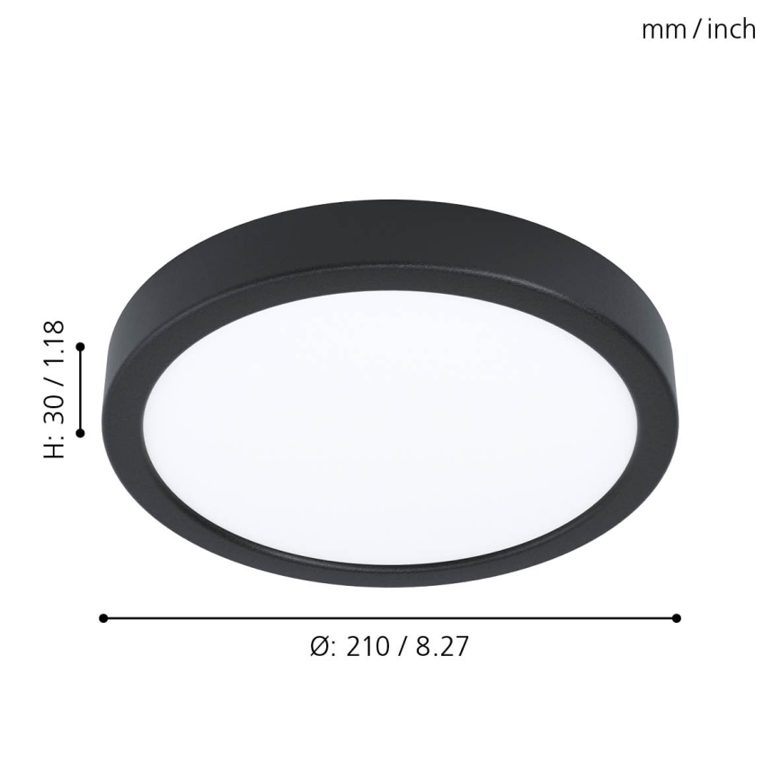 Eglo - Candeeiro de tecto LED dimerizável LED/16,5W/230V, diâmetro 21 cm