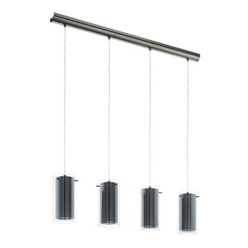 Eglo 99287 - Lustre suspenso em cabo PINTO TEXTIL 4xE27/16W/230V