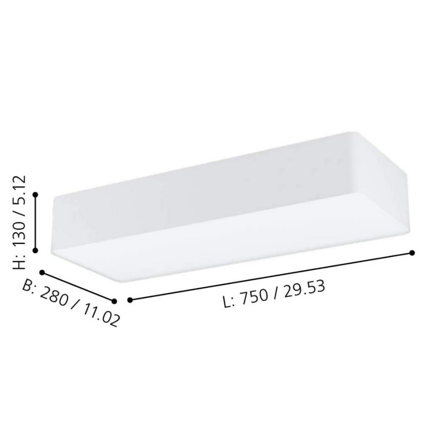 Eglo - Luz de teto 3xE27/28W/230V