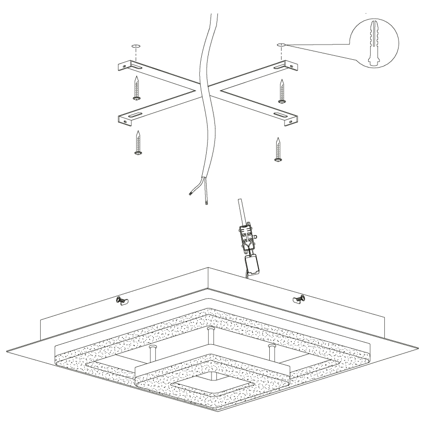 Eglo - Luz de teto LED LED/12W/230V