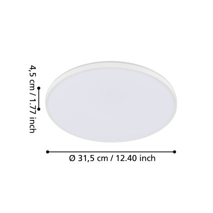 Eglo - Luz de teto LED LED/18W/230V