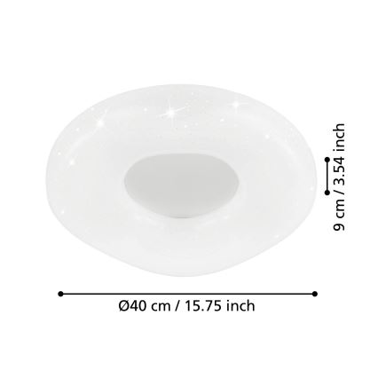 Eglo - Plafon LED dimmerizável LED/18W/230V + comando à distância