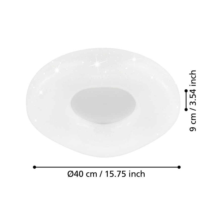 Eglo - Plafon LED dimmerizável LED/18W/230V + comando à distância