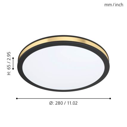 Eglo - Luz de teto LED LED/11W/230V