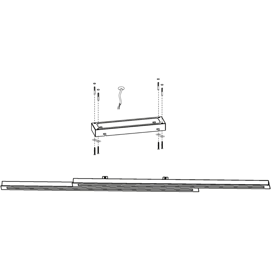 Eglo - Plafon LED RGB regulável SALITERAS-C 2xLED/10W/230V