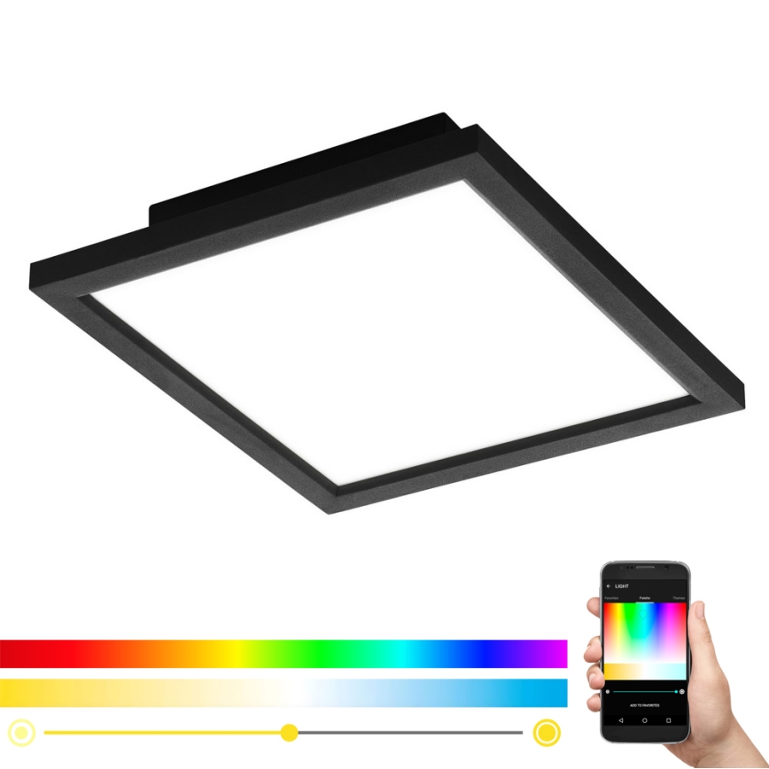 Eglo - Plafon LED RGB regulável SALOBRENA-C LED/16W/230V 30x30 cm + controlo remoto