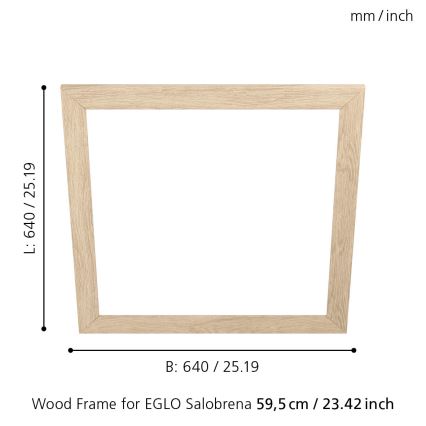 Eglo - Armação para iluminação SALOBRENA 595x595 mm