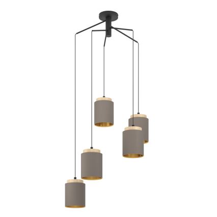 Eglo 99447 - Lustre suspenso em cabo ALBARIZA 5xE27/40W/230V, estilo aranha