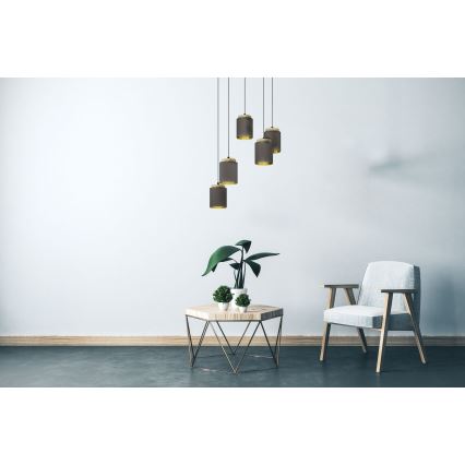Eglo 99447 - Lustre suspenso em cabo ALBARIZA 5xE27/40W/230V, estilo aranha