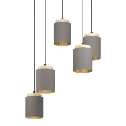 Eglo 99447 - Lustre suspenso em cabo ALBARIZA 5xE27/40W/230V, estilo aranha