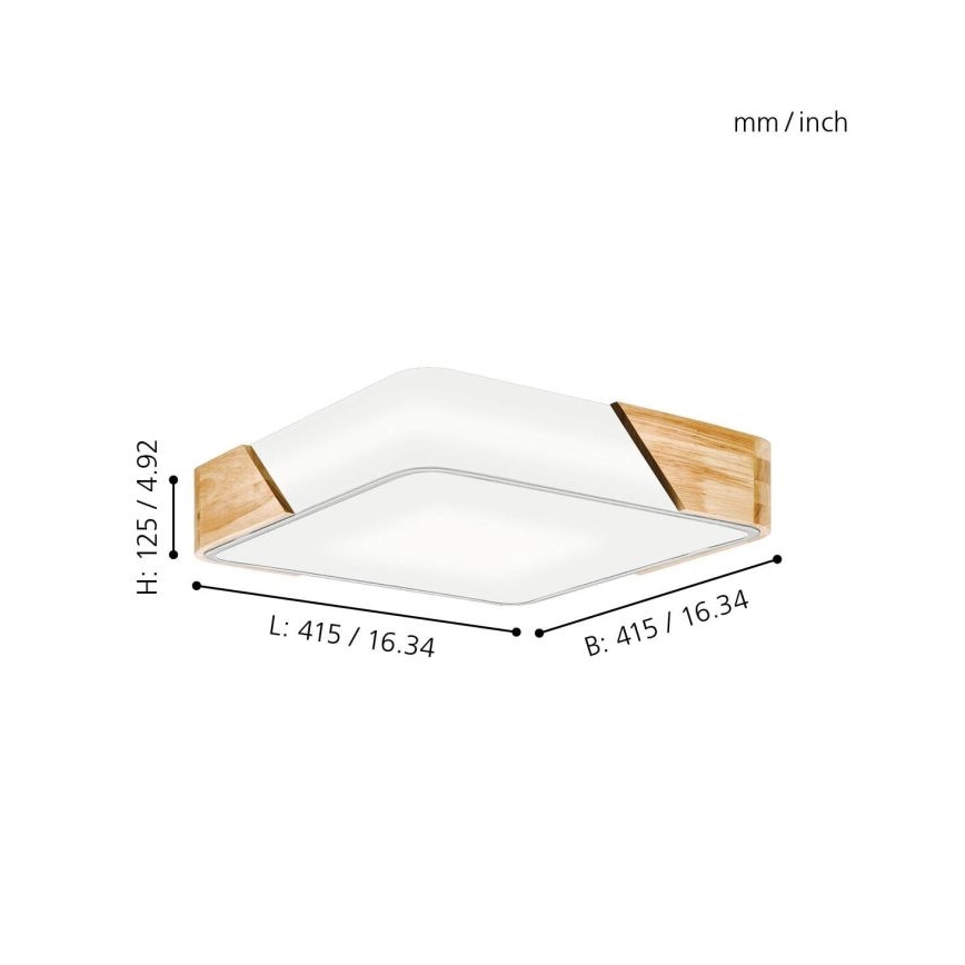 Eglo 99459 - Candeeiro de tecto GRIMALDINO 2xE27/28W/230V
