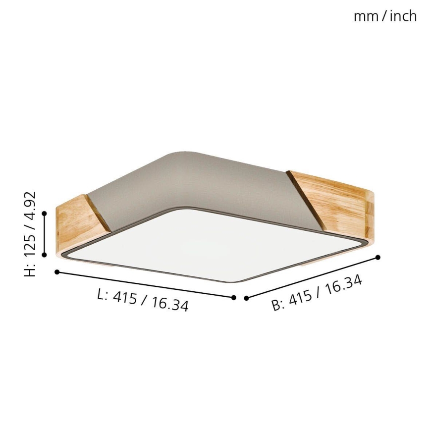 Eglo - Luz de teto 2xE27/28W/230V