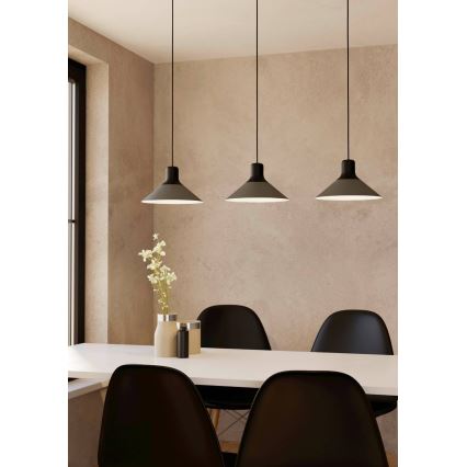 Eglo - Candelabro suspenso 3xE27/28W/230V