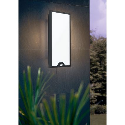 Eglo - Iluminação exterior LED com sensor LED/16W/230V IP44