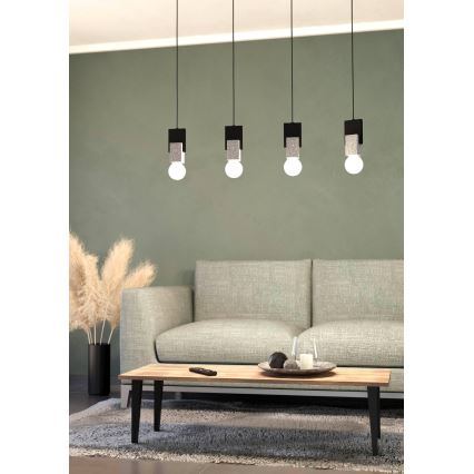 Eglo - Candelabro suspenso 4xE27/40W/230V