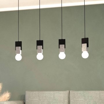 Eglo 99532 - Lustre suspenso em cabo LOBATIA 4xE27/40W/230V