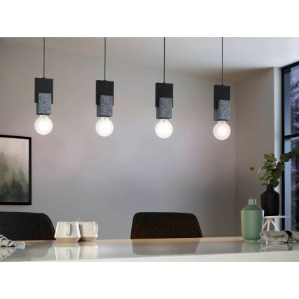 Eglo 99532 - Lustre suspenso em cabo LOBATIA 4xE27/40W/230V