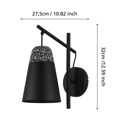 Eglo - Iluminação de parede 1xE27/40W/230V