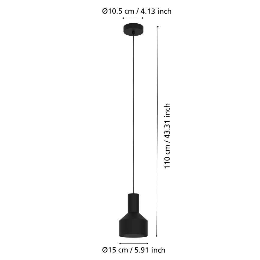 Eglo - Candelabro suspenso 1xE27/40W/230V