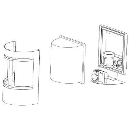 Eglo - Iluminação de parede exterior 1xE27/40W/230V IP44