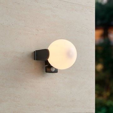 Eglo 99573 - Aplique de parede para exterior com sensor RUBIO 1xE27/15W/230V IP44