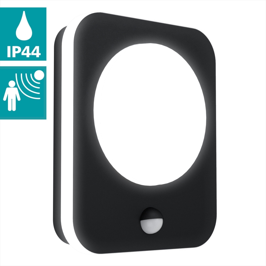 Eglo - Iluminação de parede exterior LED com sensor LED/9W/230V IP44