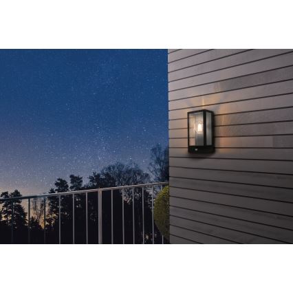 Eglo - Iluminação de parede exterior com sensor 1xE27/60W/230V IP44