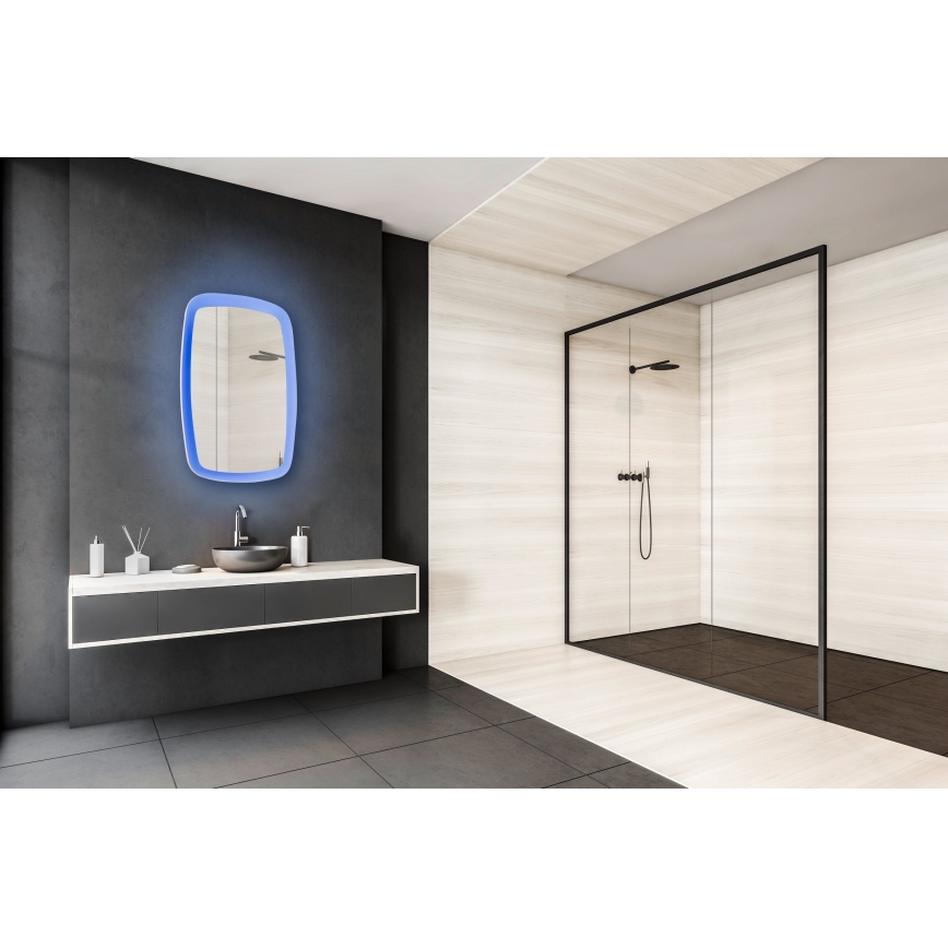 Eglo - Espelho de casa de banho dimmerizável LED RGBW com iluminação 20W/230V IP44 ZigBee