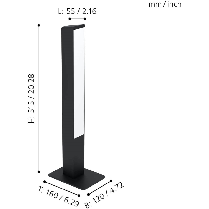 Eglo - Lâmpada de mesa LED RGBW regulável LED/16W/230V 2700-6500K ZigBee