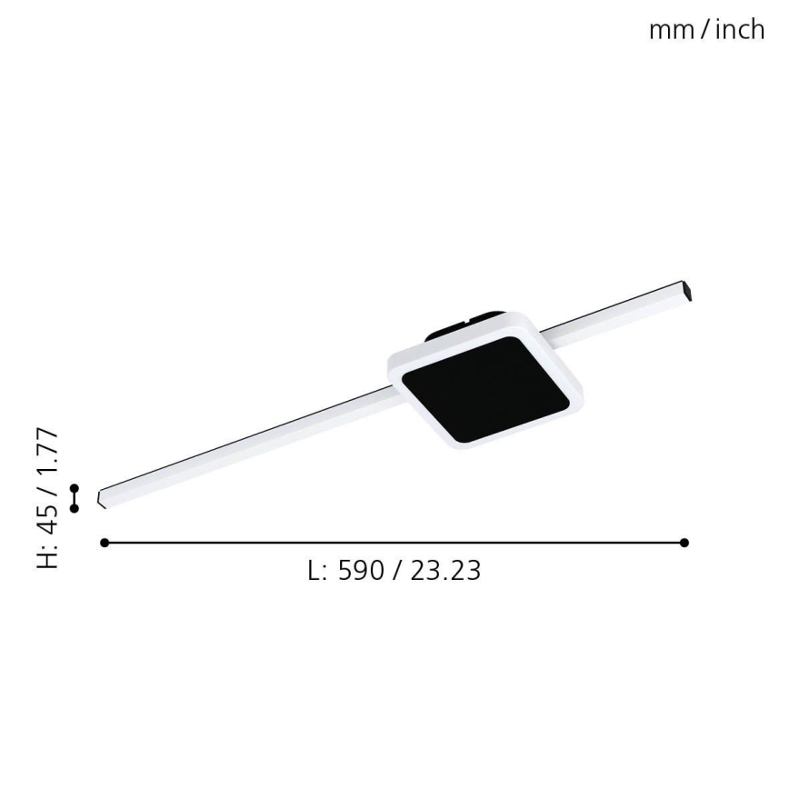 Eglo - Luminária de teto LED/6,3W/230V + LED/5,4W