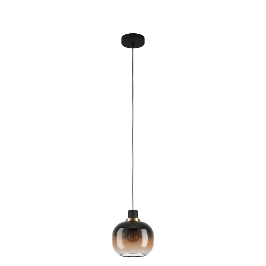 Eglo - Candelabro suspenso 1xE27/40W/230V castanho
