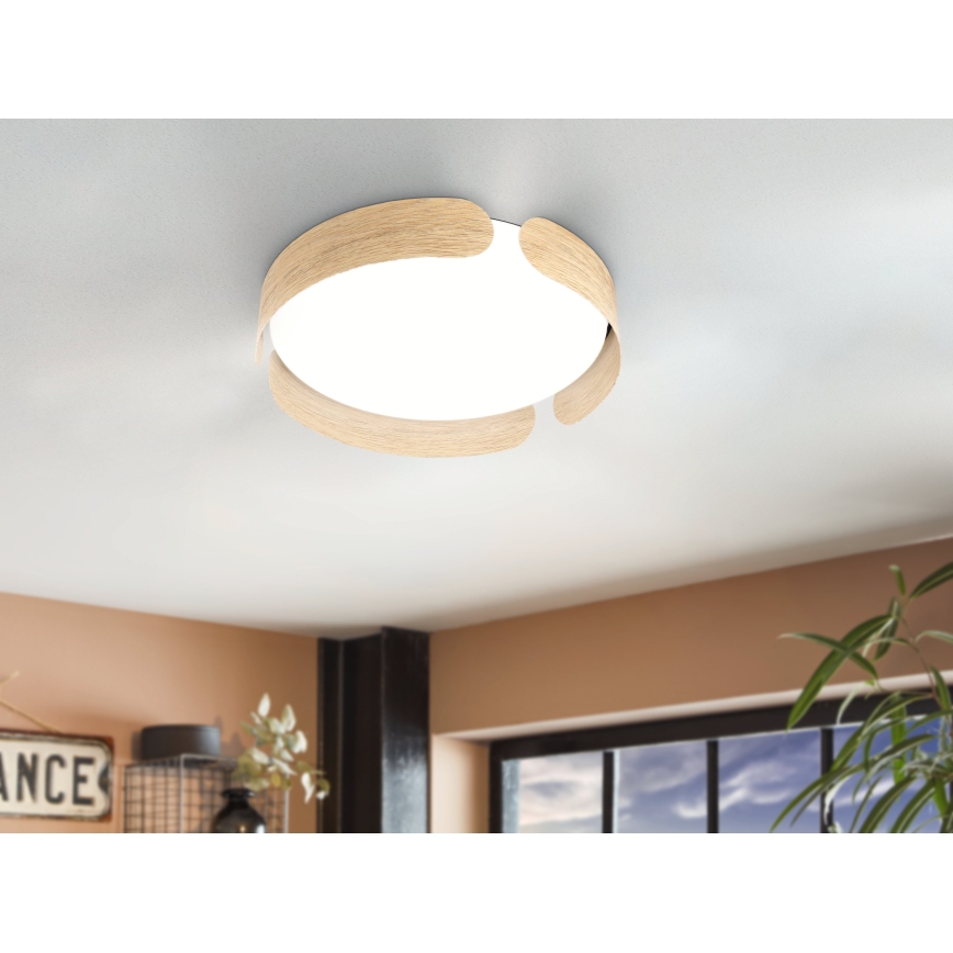 Eglo - Luminária de teto LED 20W/230V, Ø 37 cm, bege