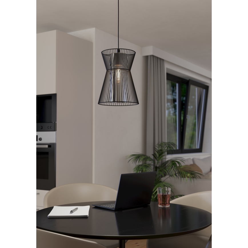 Eglo - Candelabro suspenso 1xE27/40W/230V preto