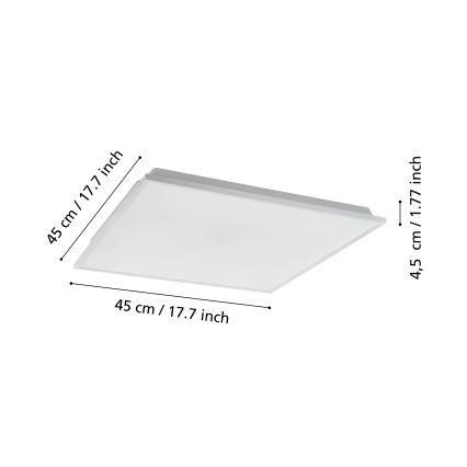 Eglo - Luminária de teto LED regulável LED/22W/230V 2700-6500K ZigBee