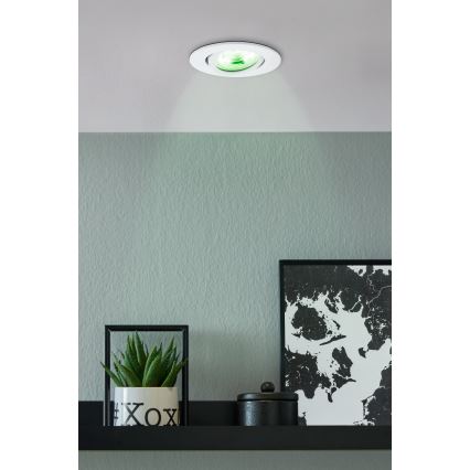 Eglo - Luminária embutida LED RGBW dimável LED/5W/230V ZigBee
