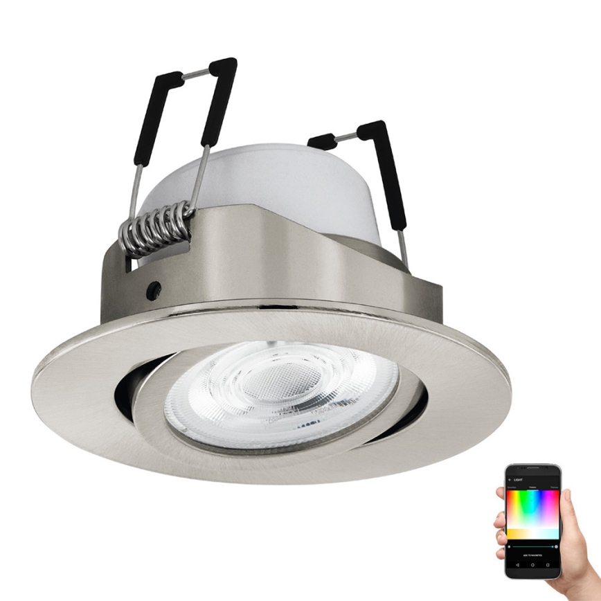 Eglo - Luminária embutida LED RGBW dimável LED/5W/230V ZigBee