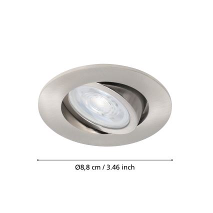 Eglo - Luminária embutida LED RGBW dimável LED/5W/230V ZigBee