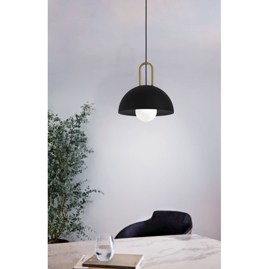 Eglo - Candelabro suspenso 1xE27/40W/230V preto