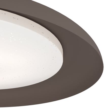 Eglo 99704 - Candeeiro de teto LED PENJAMO LED/17,1W/230V castanho