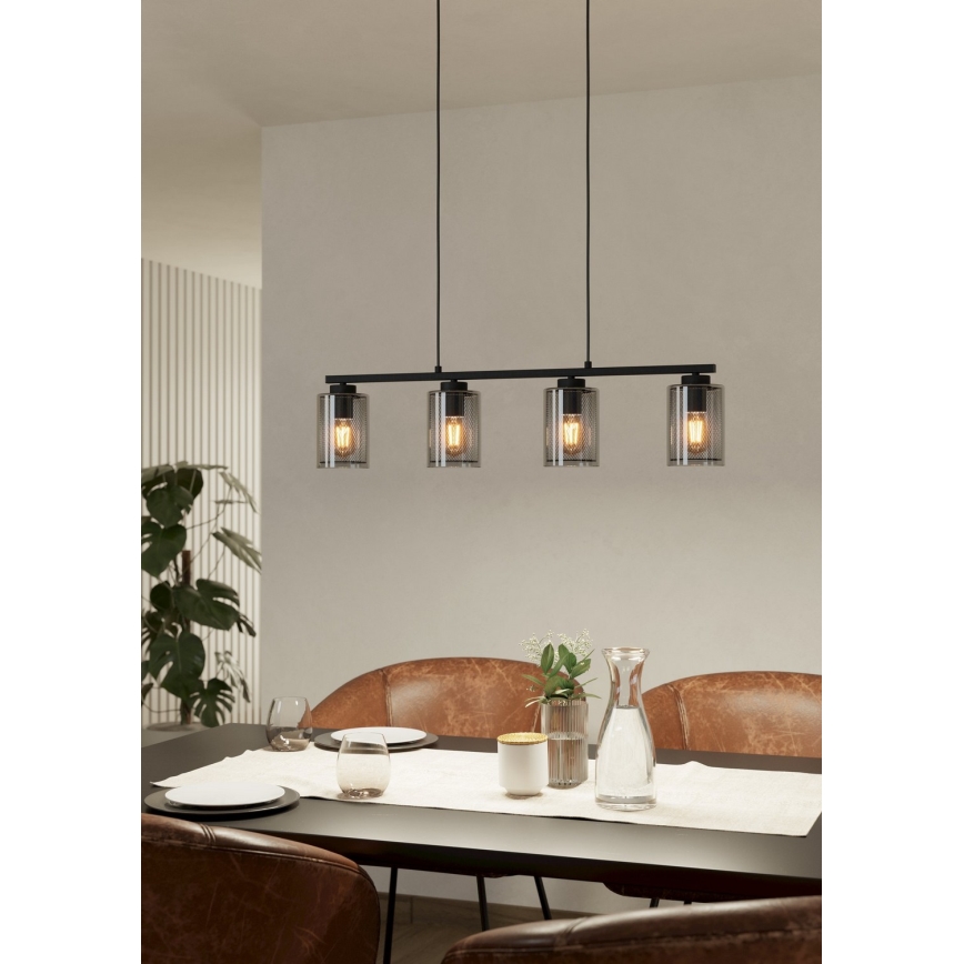 Eglo - Candelabro suspenso 4xE27/40W/230V