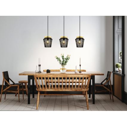 Eglo - Candelabro suspenso 3xE27/40W/230V