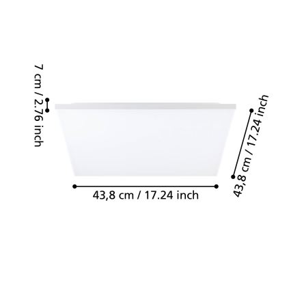 Eglo - Iluminação de teto LED LED/20W/230V