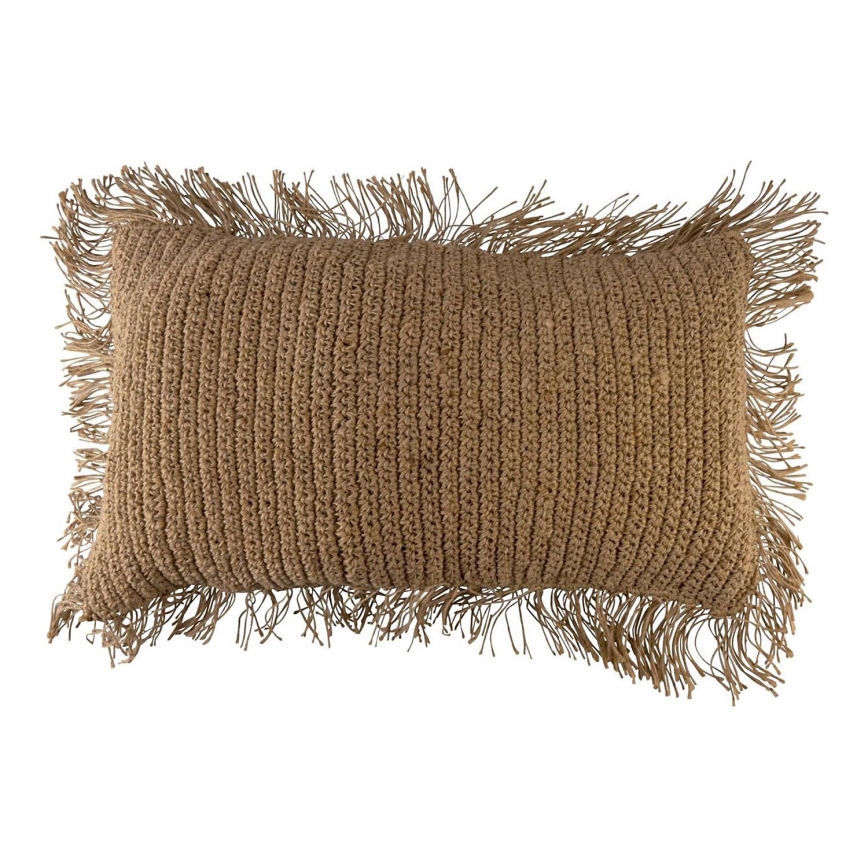 Eglo - Almofada decorativa 35x60 cm castanho