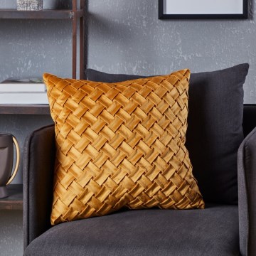 Eglo - Almofada decorativa 45x45 cm amarelo