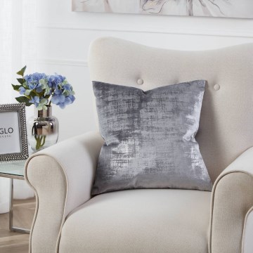 Eglo - Almofada decorativa 45x45 cm cinzento