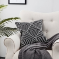Eglo - Almofada decorativa 45x45 cm preto/branco