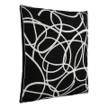 Eglo - Almofada decorativa 45x45 cm preto/branco