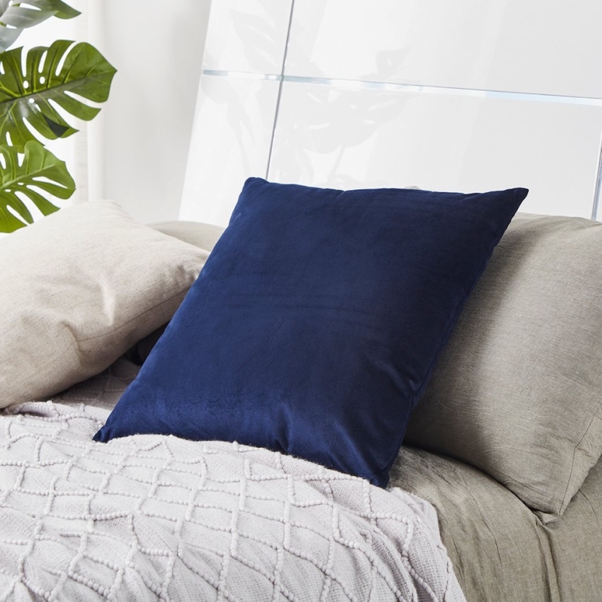 Eglo - Almofada decorativa 50x50 cm azul