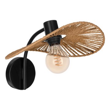 Eglo - Aplique de parede 1xE27/42W/230V castanho/preto